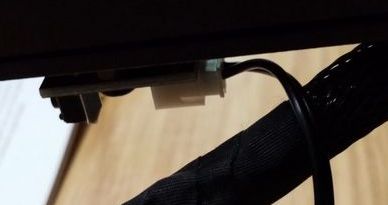 Kabel kommt an den Endschalter