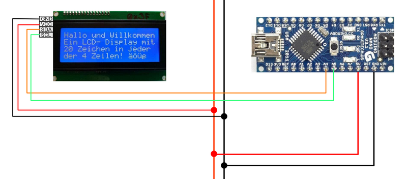LCD-Display am NANO